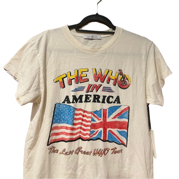 Daydreamer The Who Invades America Short Sleeve Tour Tee In White (S) - Picture 7 of 14